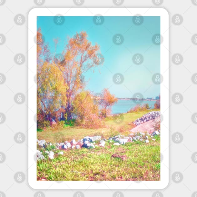 Mississippi Coastline Sticker by RoxanneG